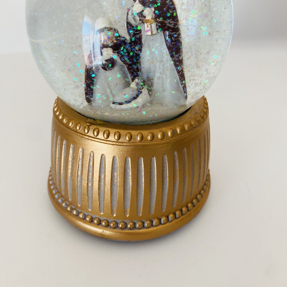 Natal - Bola de água c/ Sagrada Família  - C10xL10xA14CM