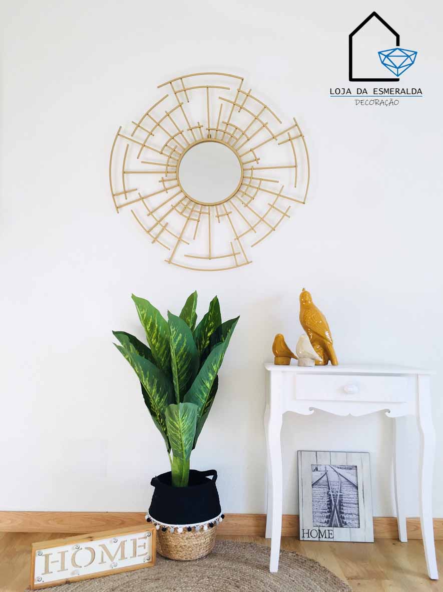 Espelho Dourado | 88x88CM