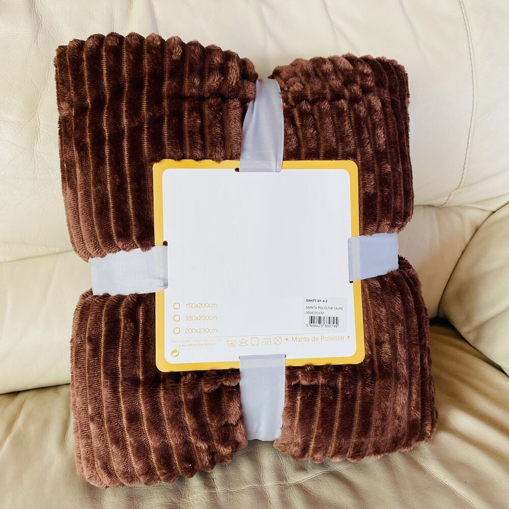 Manta - Cor Taupe - 200X230CM