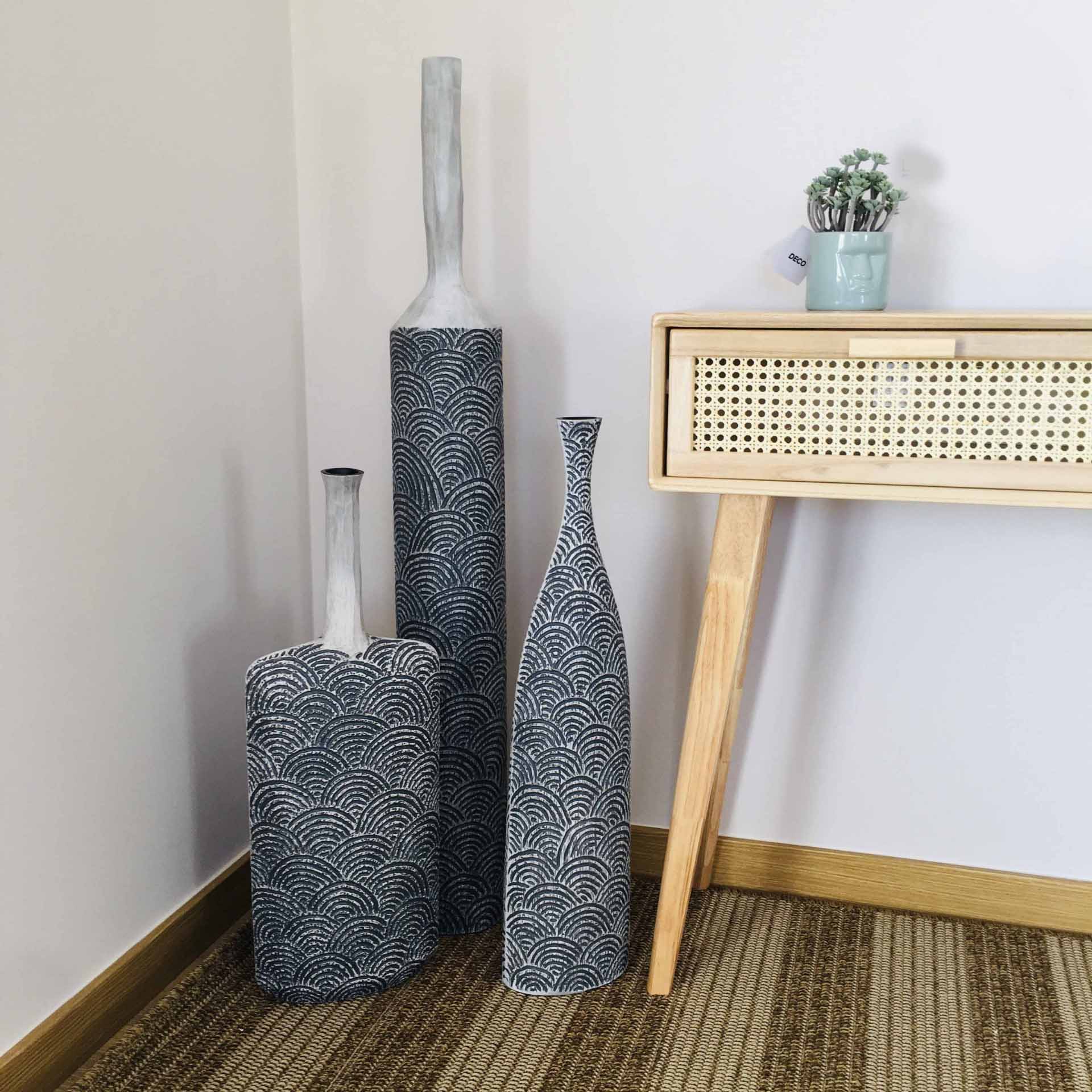 Vaso com Planta Oriente | 9x9x17CM