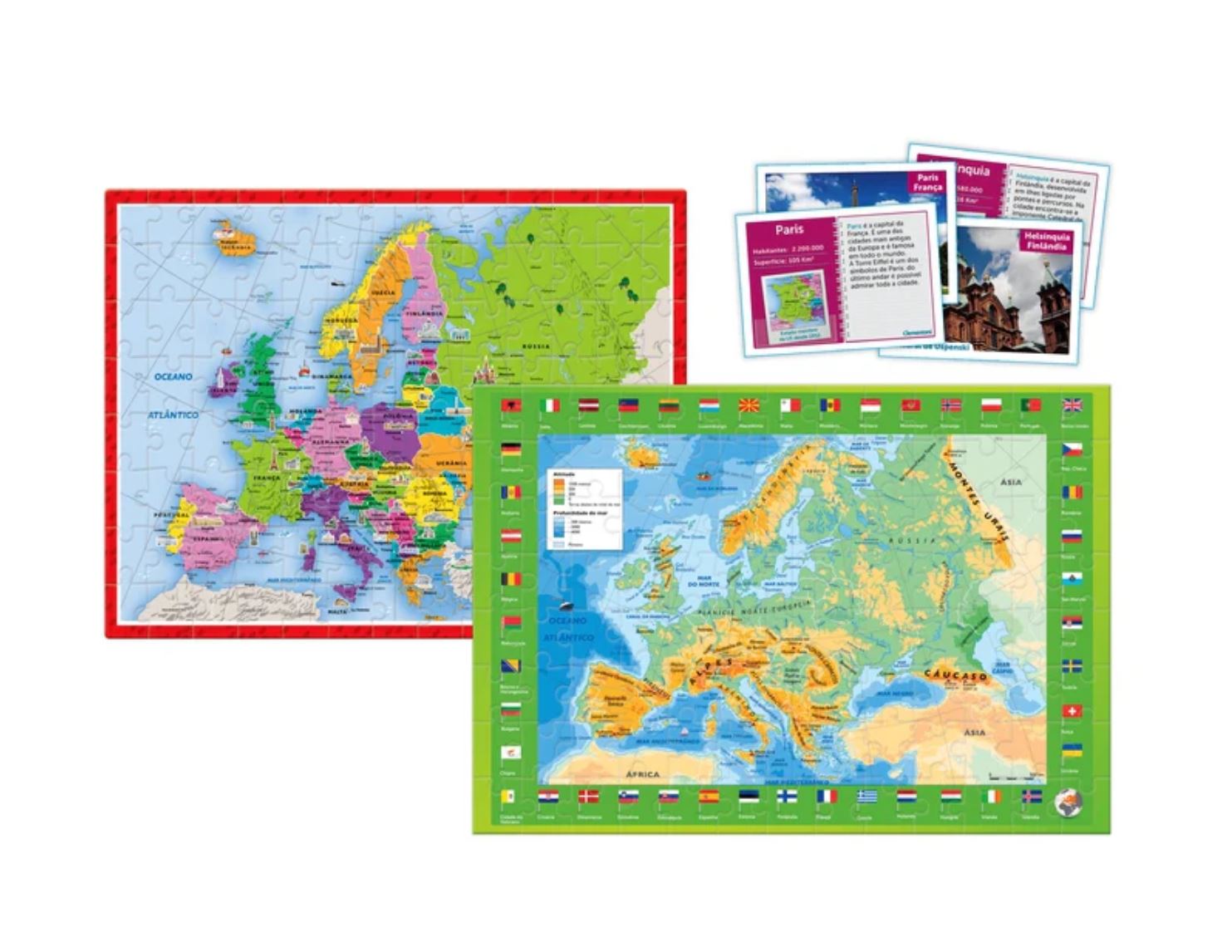 Jogos Educativos - À Descoberta Da Europa - Mais de 7 anos