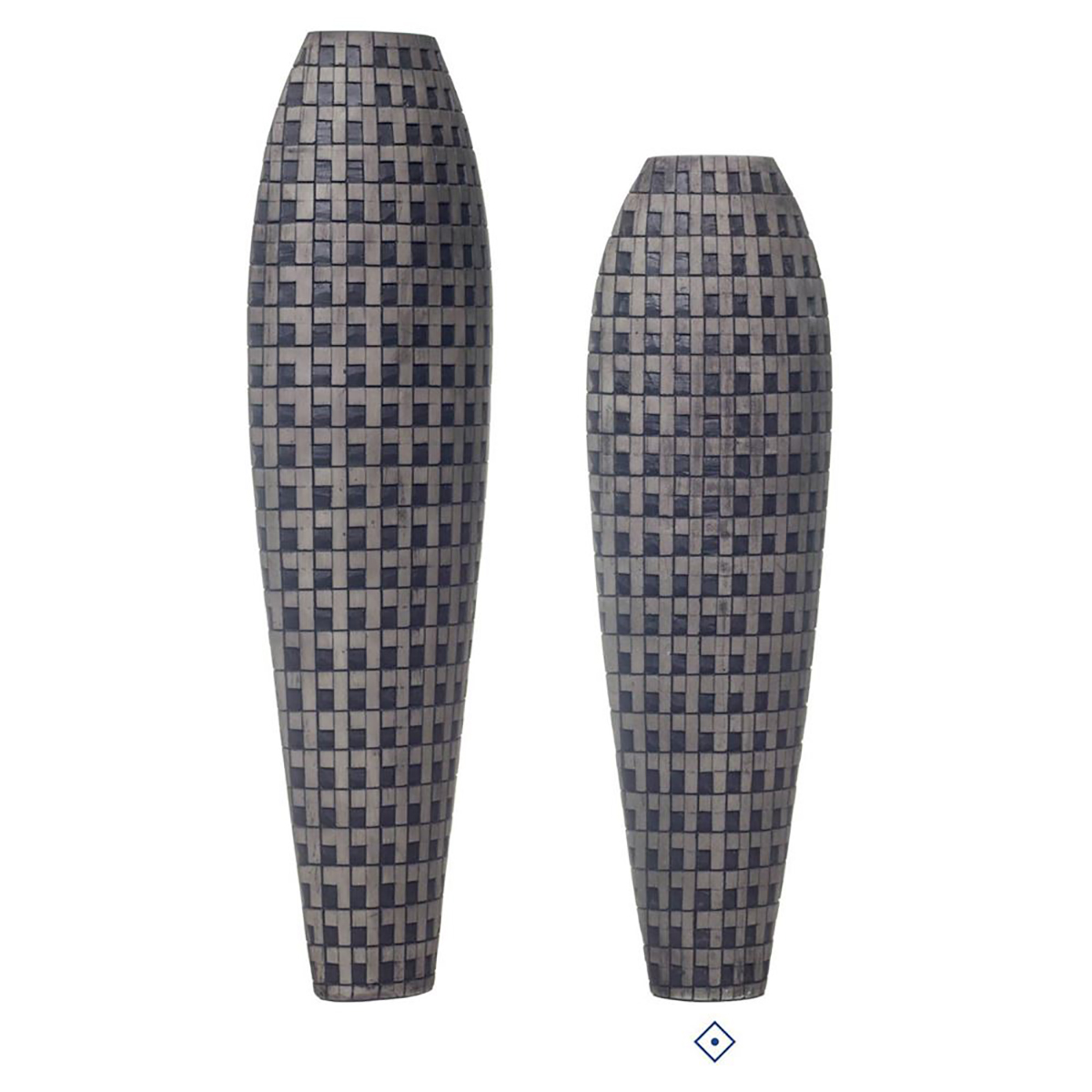Jarras Decorativas Quadrados Preto&Cinza