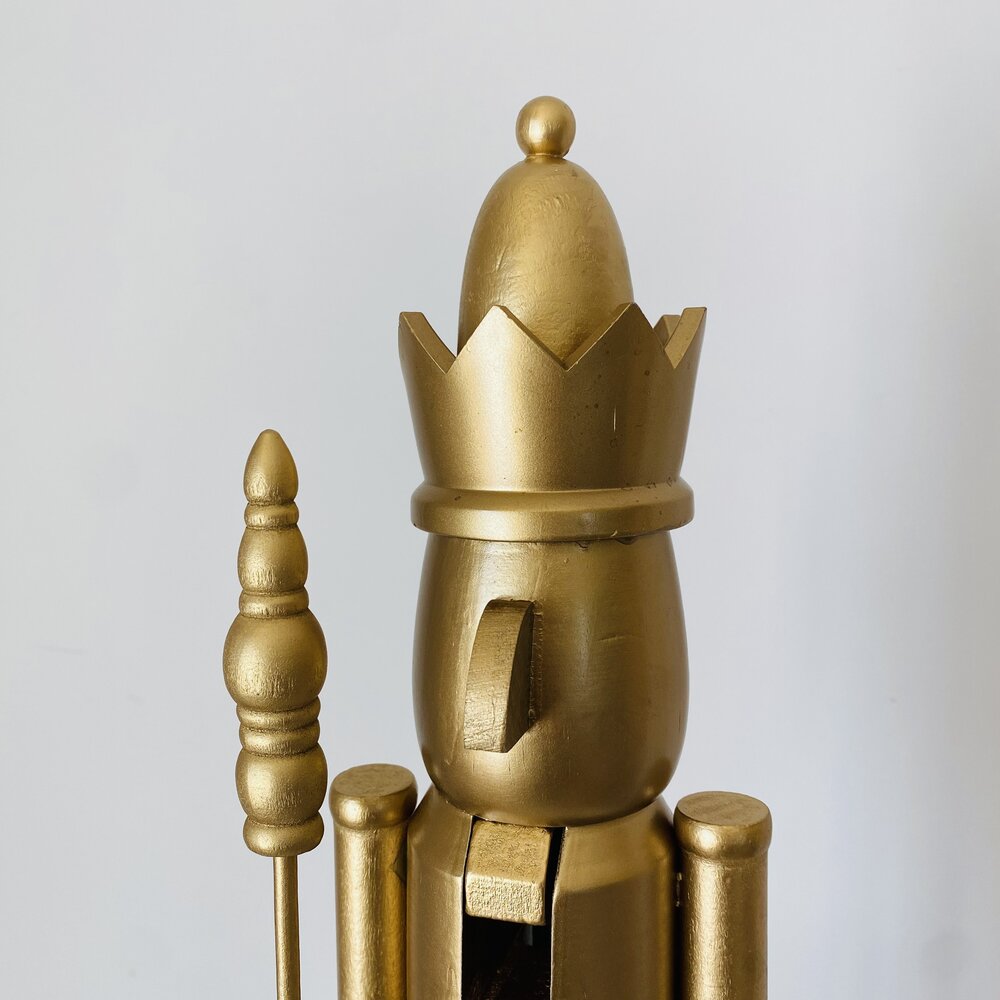 Natal - Soldado Quebra Nozes em Madeira - C10xL10xA54CM