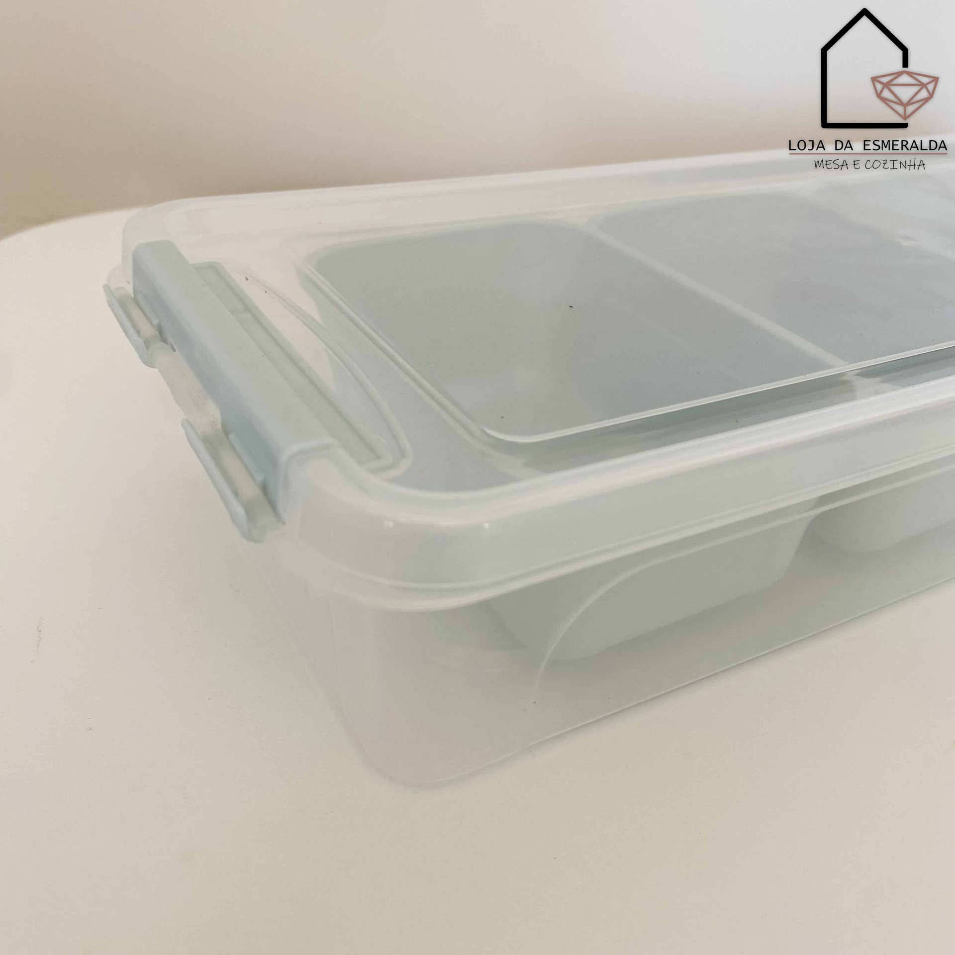 Caixa Retangular p/ Conservação com Compartimentos