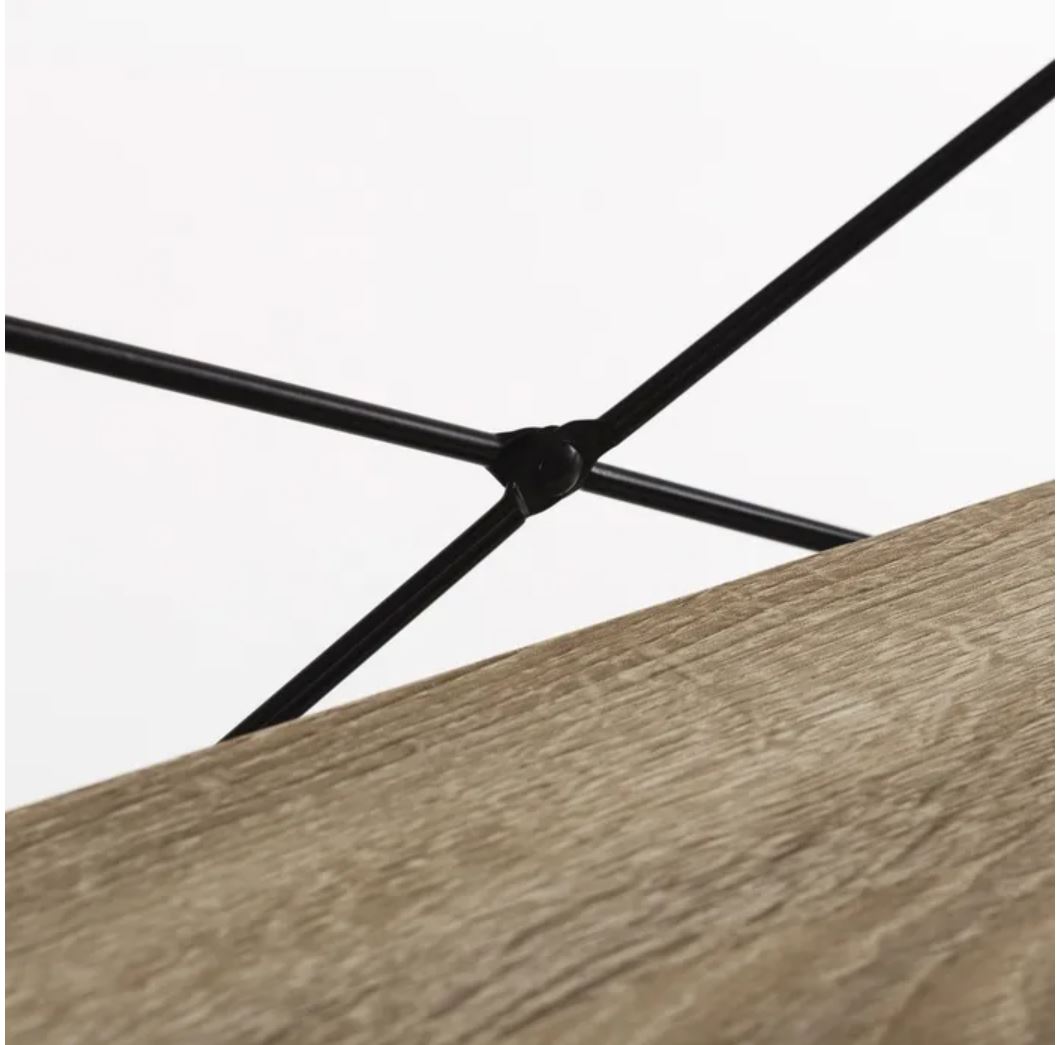 Estante - 4 Prateleiras - C60xL30xA116CM - Madeira e Metal