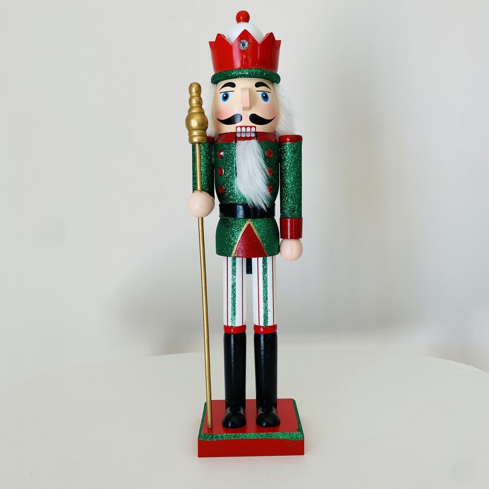 Natal - Soldado Quebra Nozes em madeira - C8.5xL8.5xA37CM