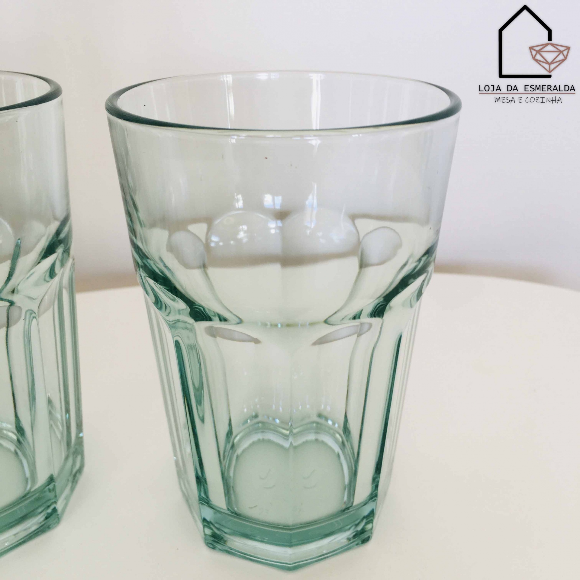 Conjunto 4 Copos | Vidro | Verde