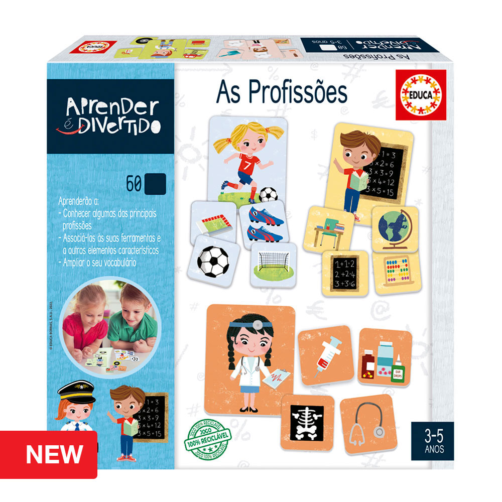 Aprender é Divertido - As Profissões - 3 a 5 Anos