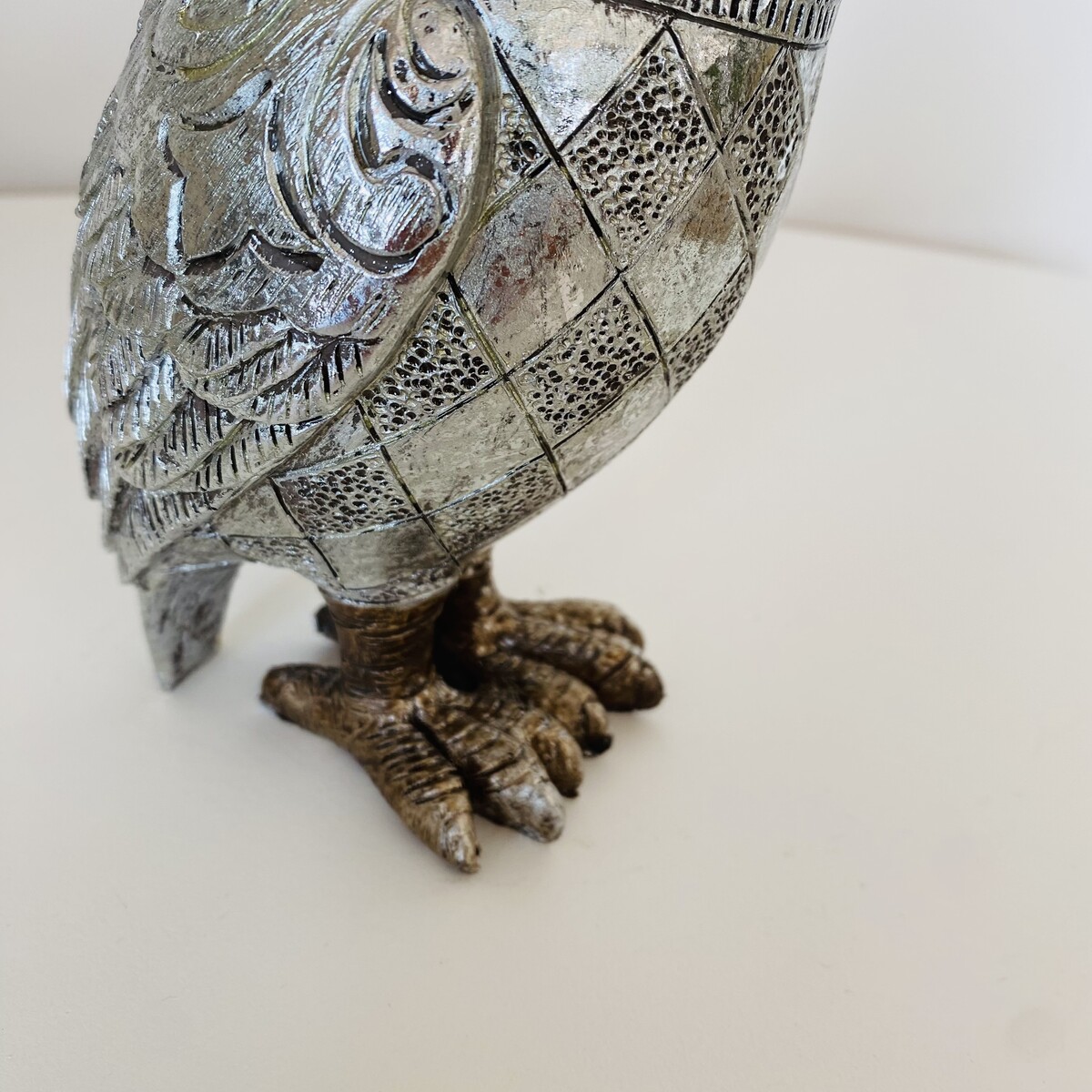 Peça Decorativa - Coruja - Prateado - 8Cx7Lx16ACM