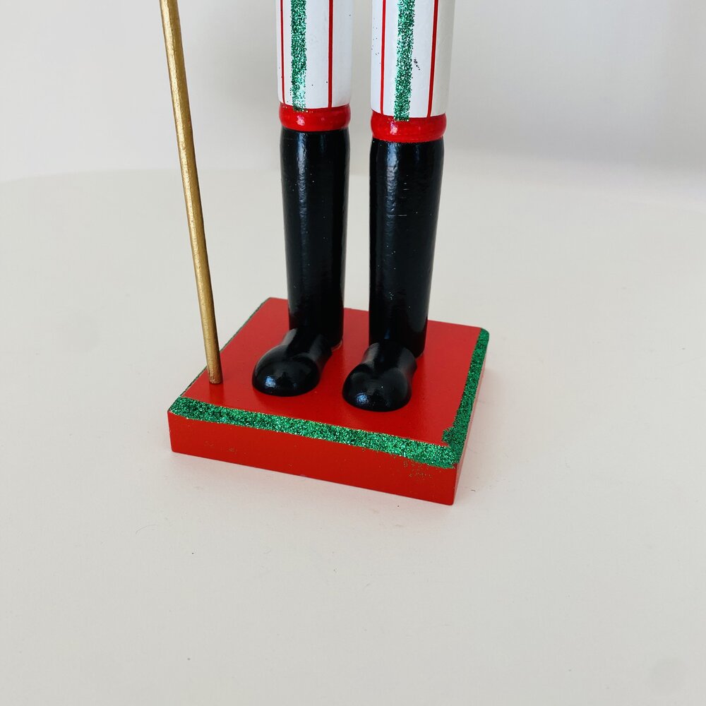 Natal - Soldado Quebra Nozes em madeira - C8.5xL8.5xA37CM