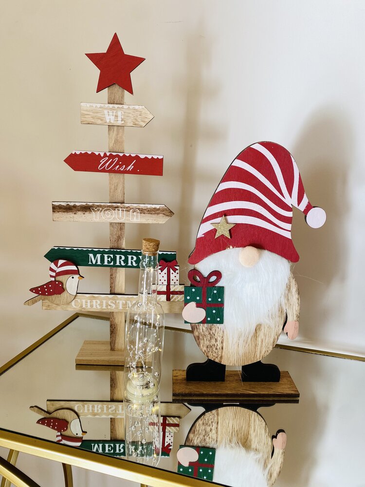 Natal - Árvore em madeira - C29xL6.5xA52CM