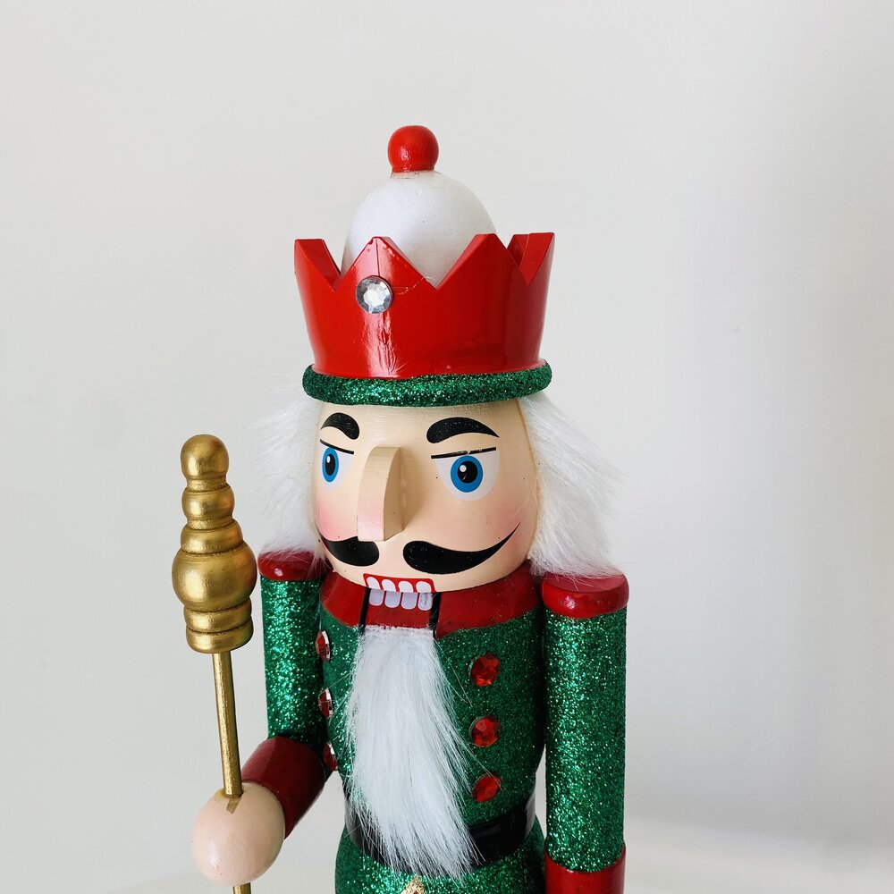 Natal - Soldado Quebra Nozes em madeira - C8.5xL8.5xA37CM