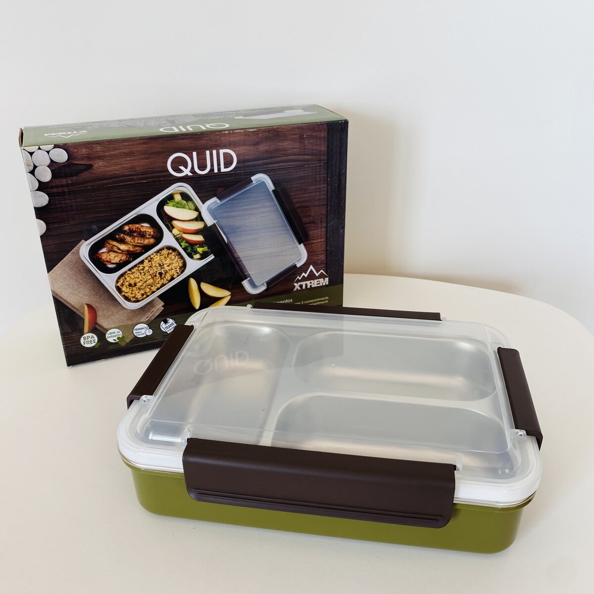 Recipiente Hermético com 3 Compartimentos