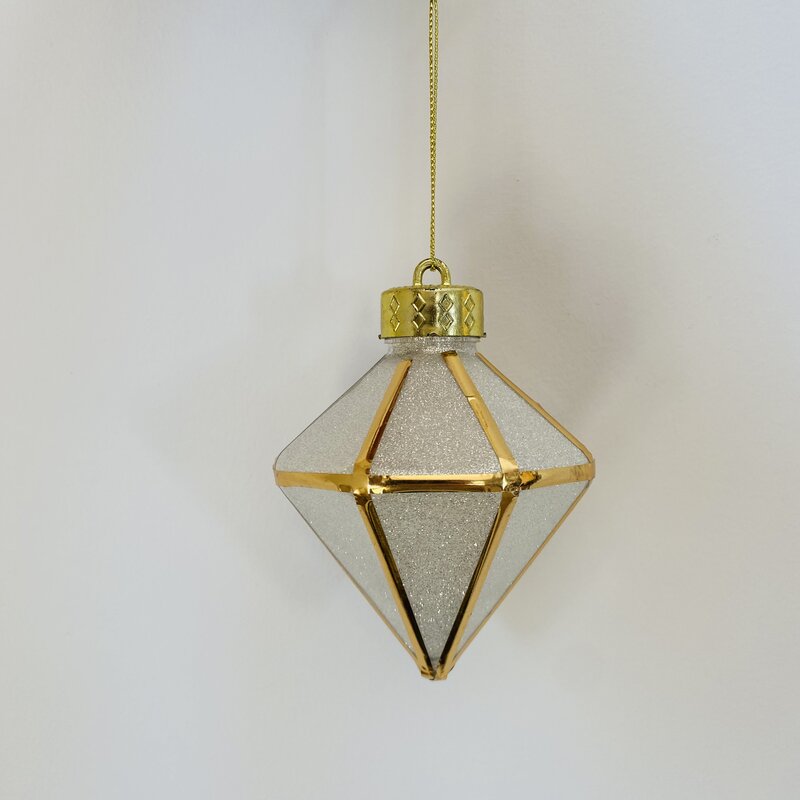 Decorações de Natal - Bolas para Árvore  - Creme e Dourado