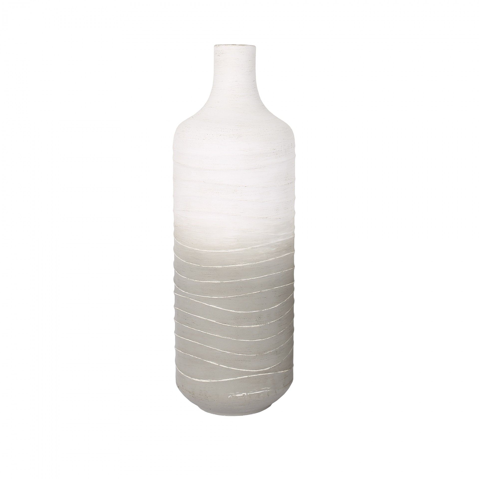 Jarras Decorativas - Metal - Branco e Cinza