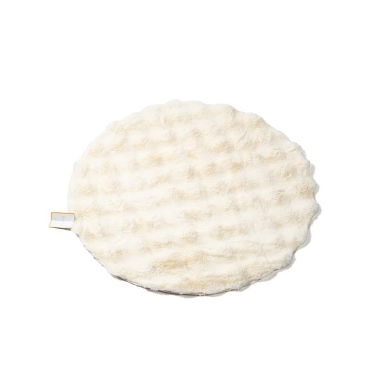 Tapete Circular com Pelo - Branco - 120CM