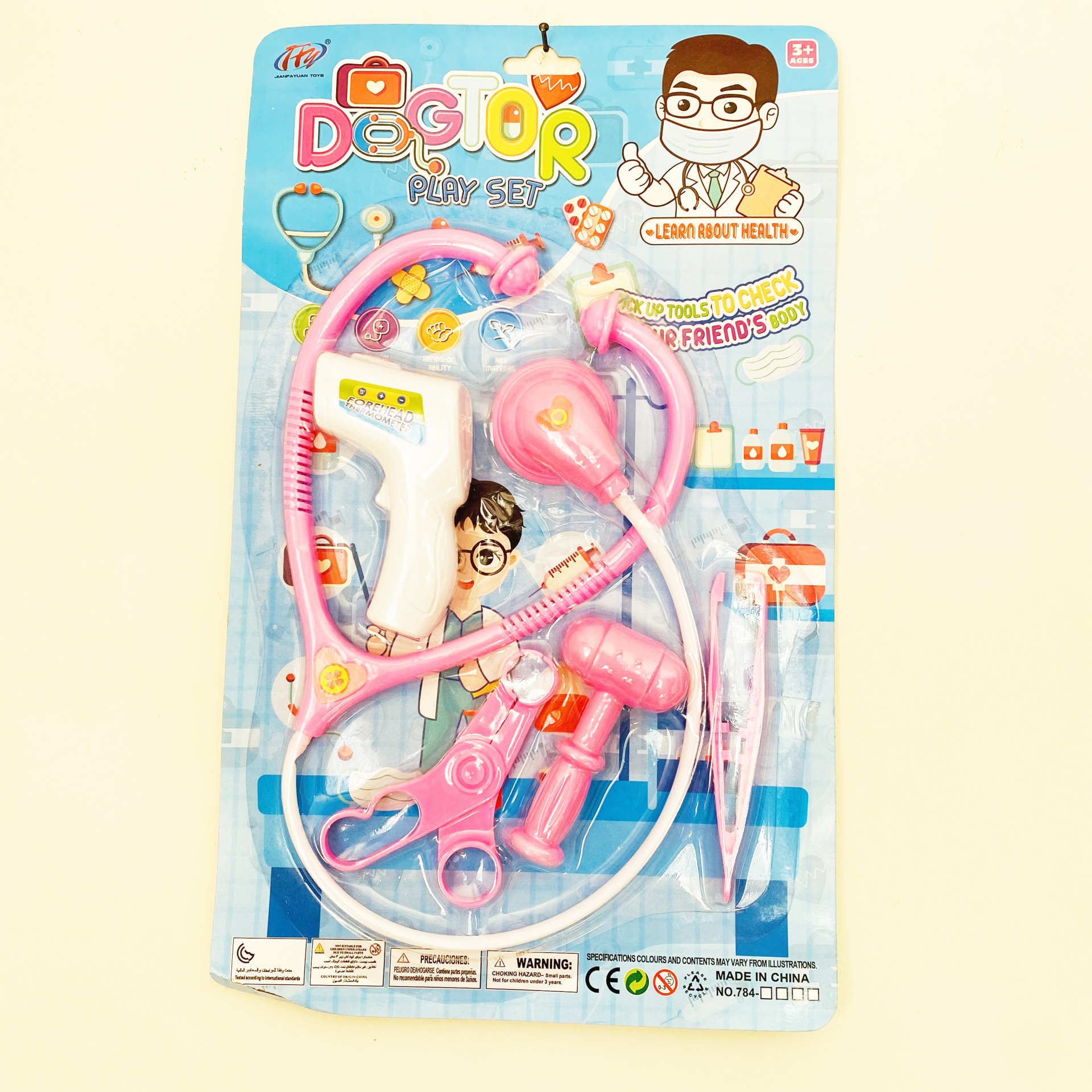 Brinquedo - Conj. Auscultador e Utensílios Médicos - Mais de 3 Anos