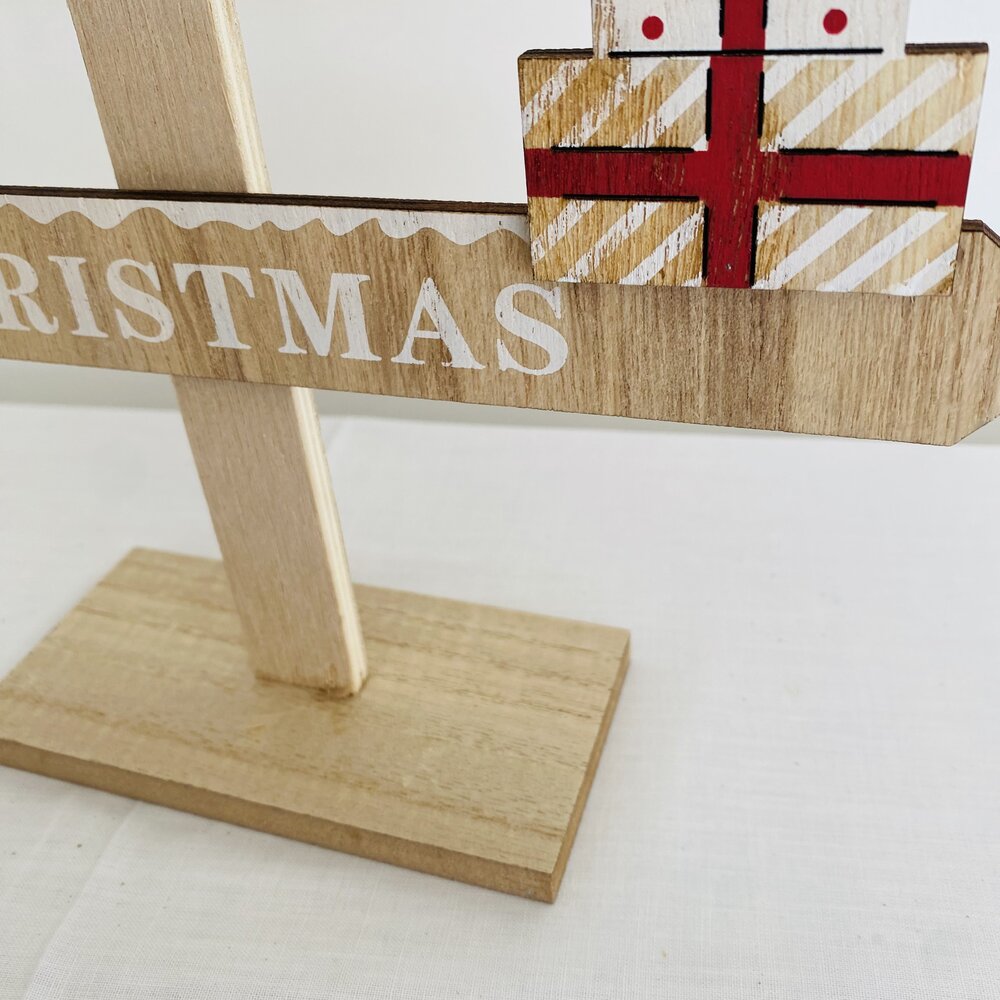 Natal - Árvore em madeira - C29xL6.5xA52CM