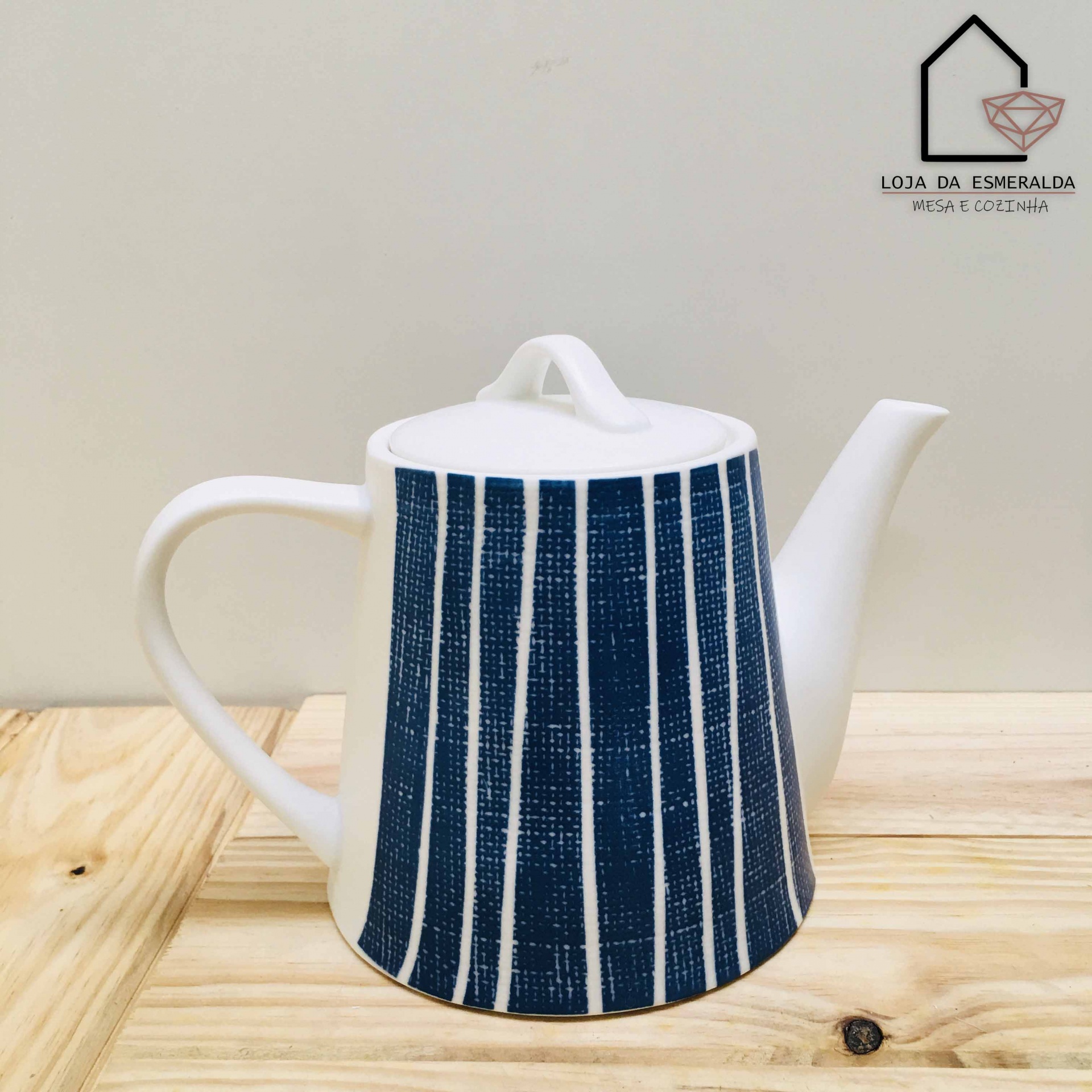 Conjunto Completo de Chá | Azul | Porcelana