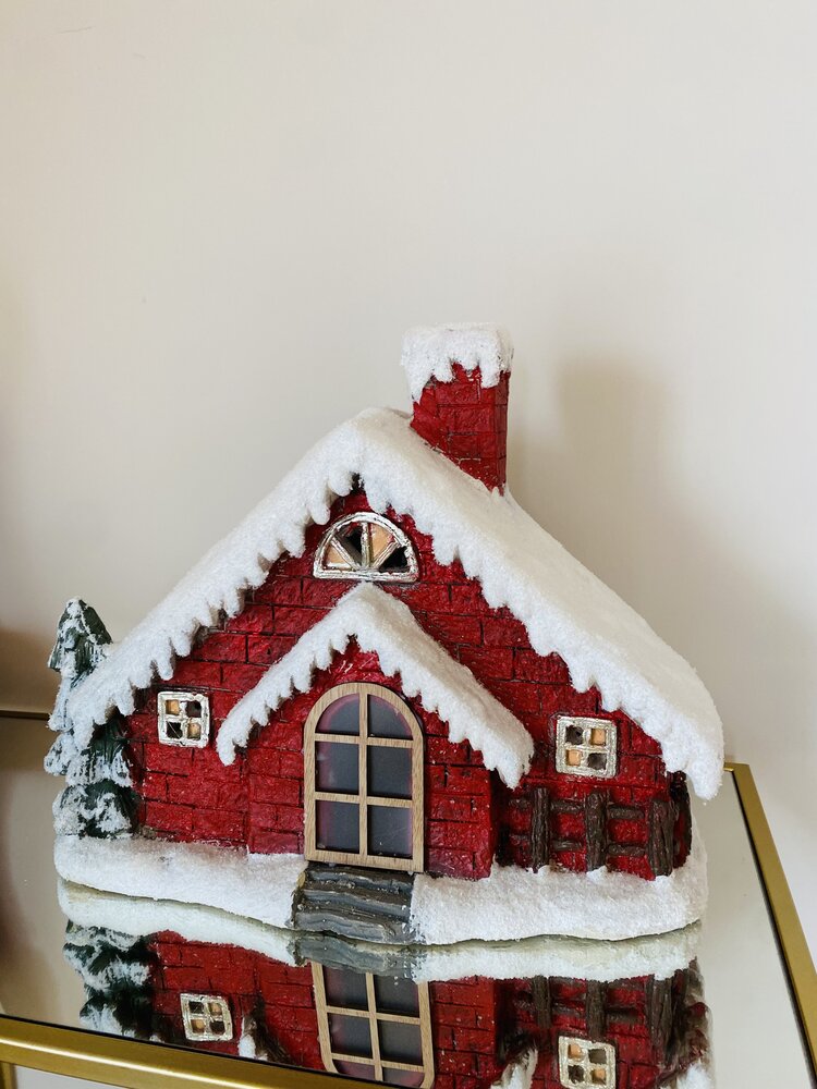 Casa de Natal c/ iluminação - C41xL19xA34CM
