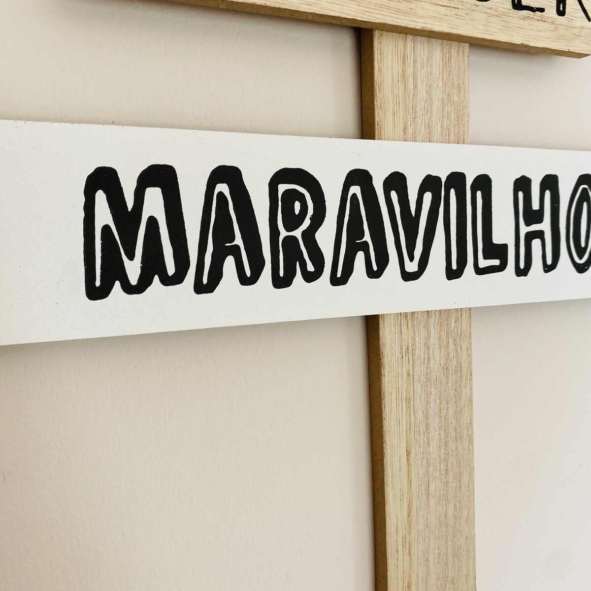 Placa de Parede A Vida -31Cx1Lx57CM