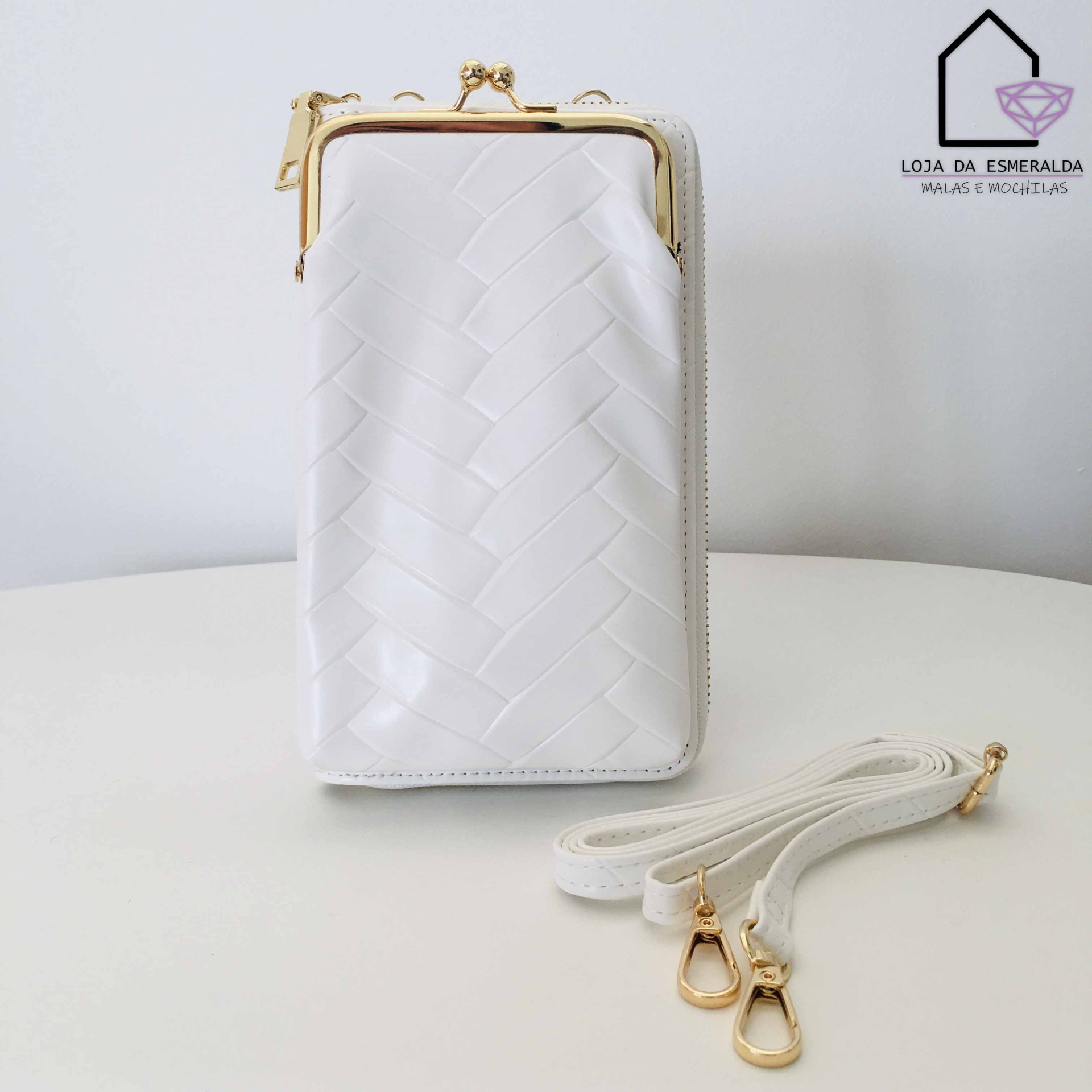 Carteira Porta-telemóvel c / Alça de Tiracolo - C11.5xL4xA19.5CM