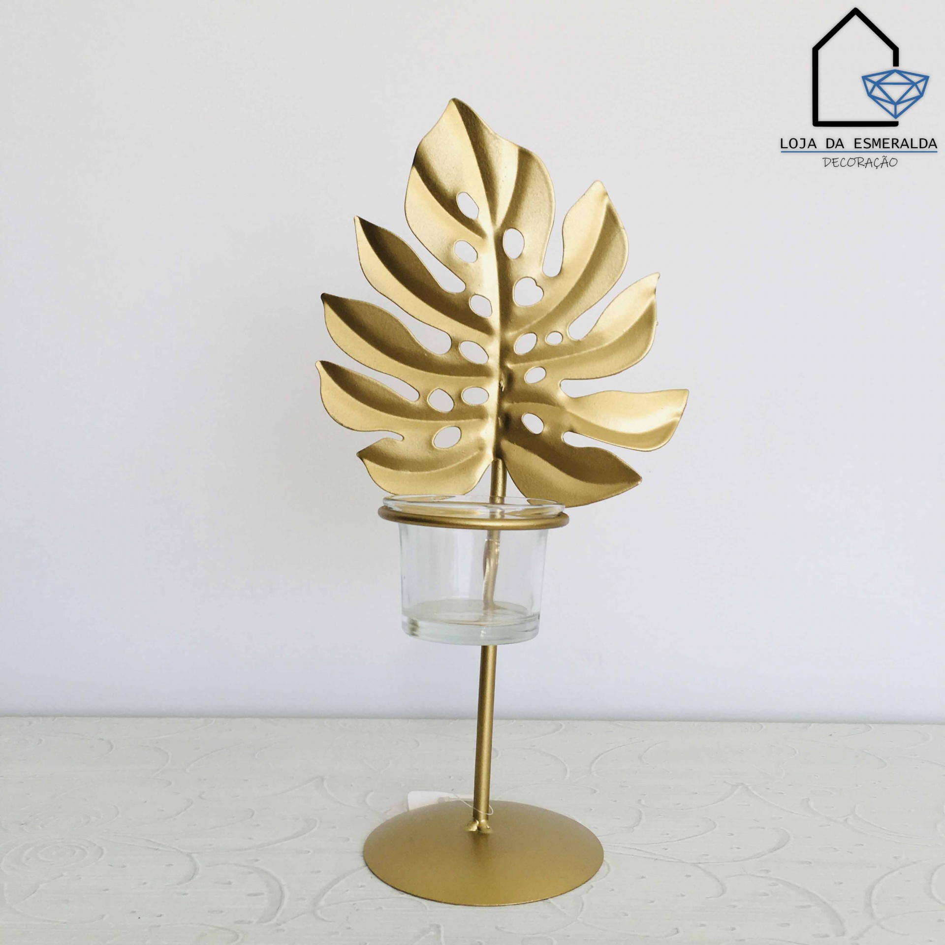 Porta-Velas | Dourado