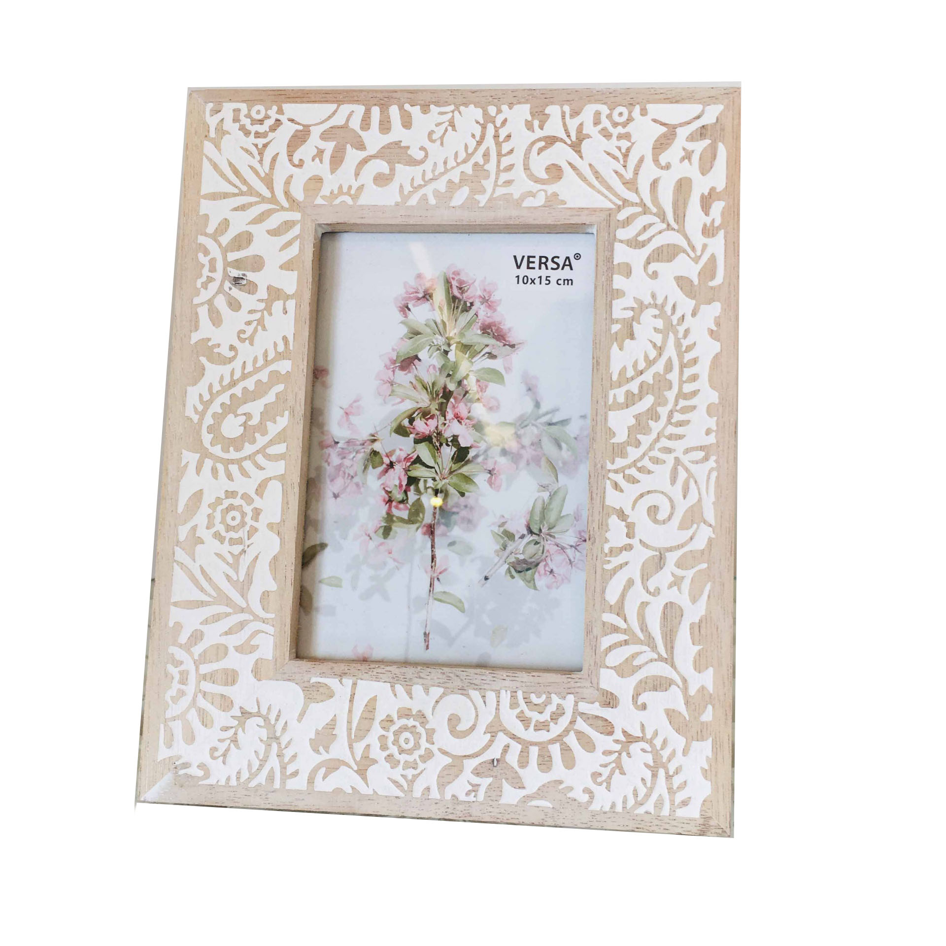 Moldura 10x15cm  | Flores | Madeira