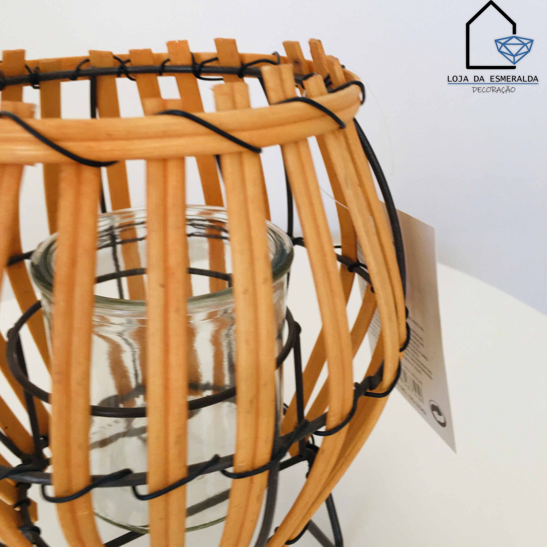 Porta - Velas | Laranja | 14x14x17CM