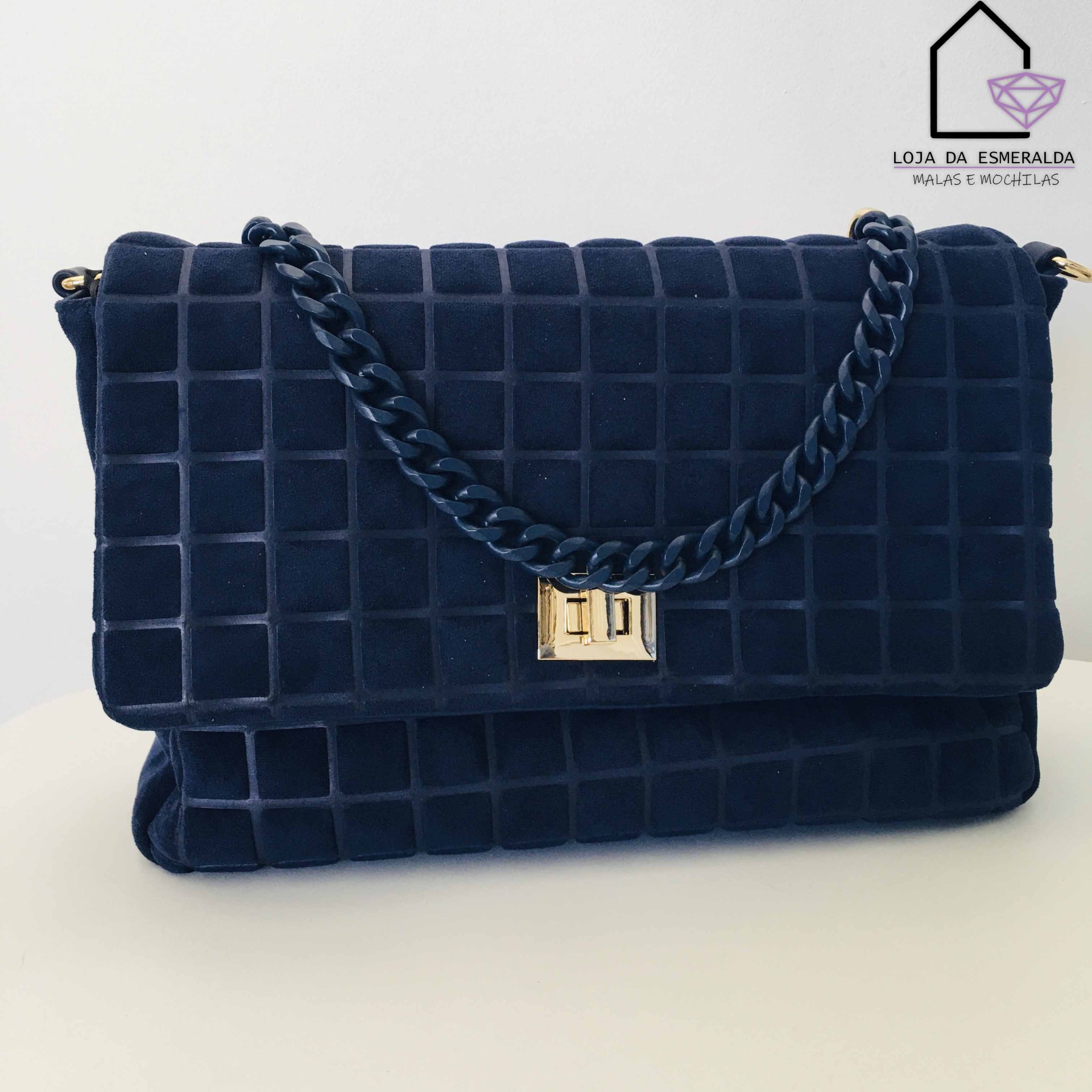 Mala Tiracolo em Camurça - C32xL10xA20CM