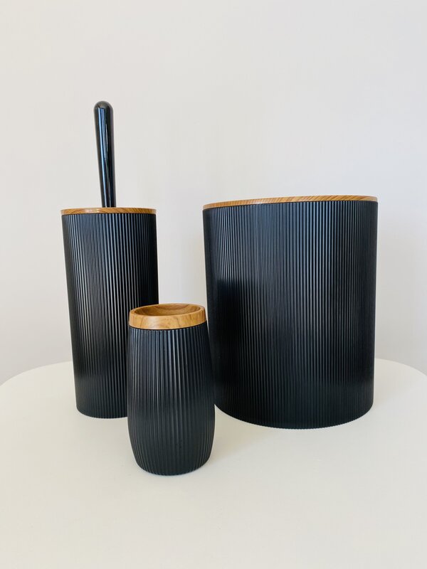 Conjunto WC - Linhas - Castanho e Preto