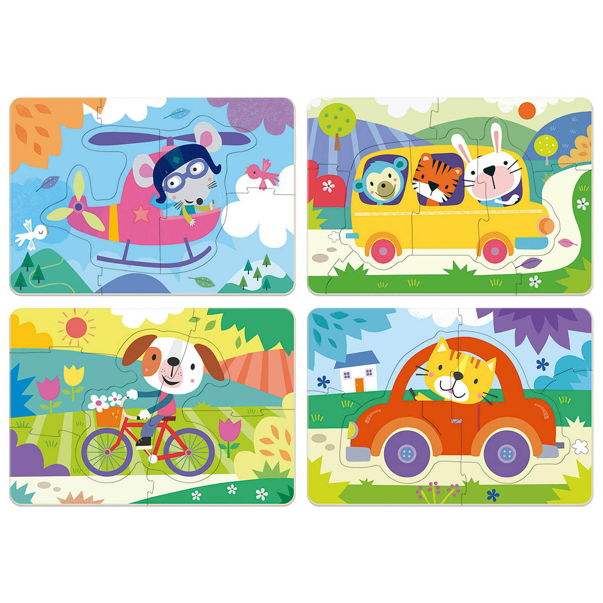 Educa - Puzzle Peças Grandes - Veículos | +1 Ano