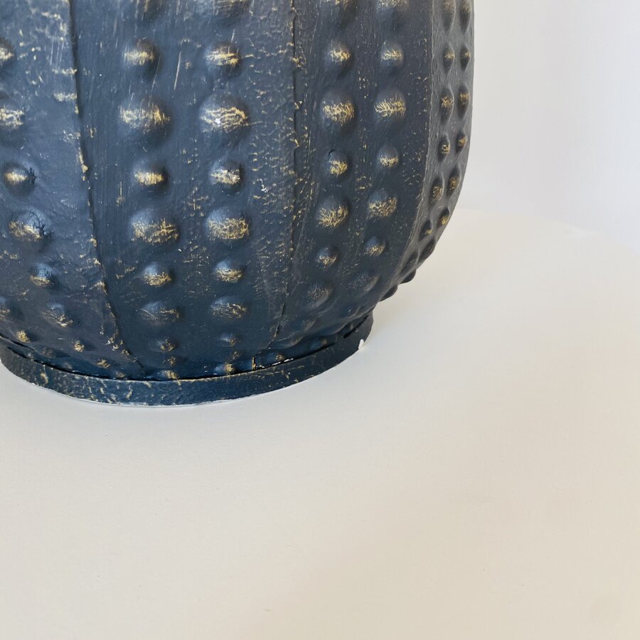 Jarra Decorativa - Metal - Preto e Creme