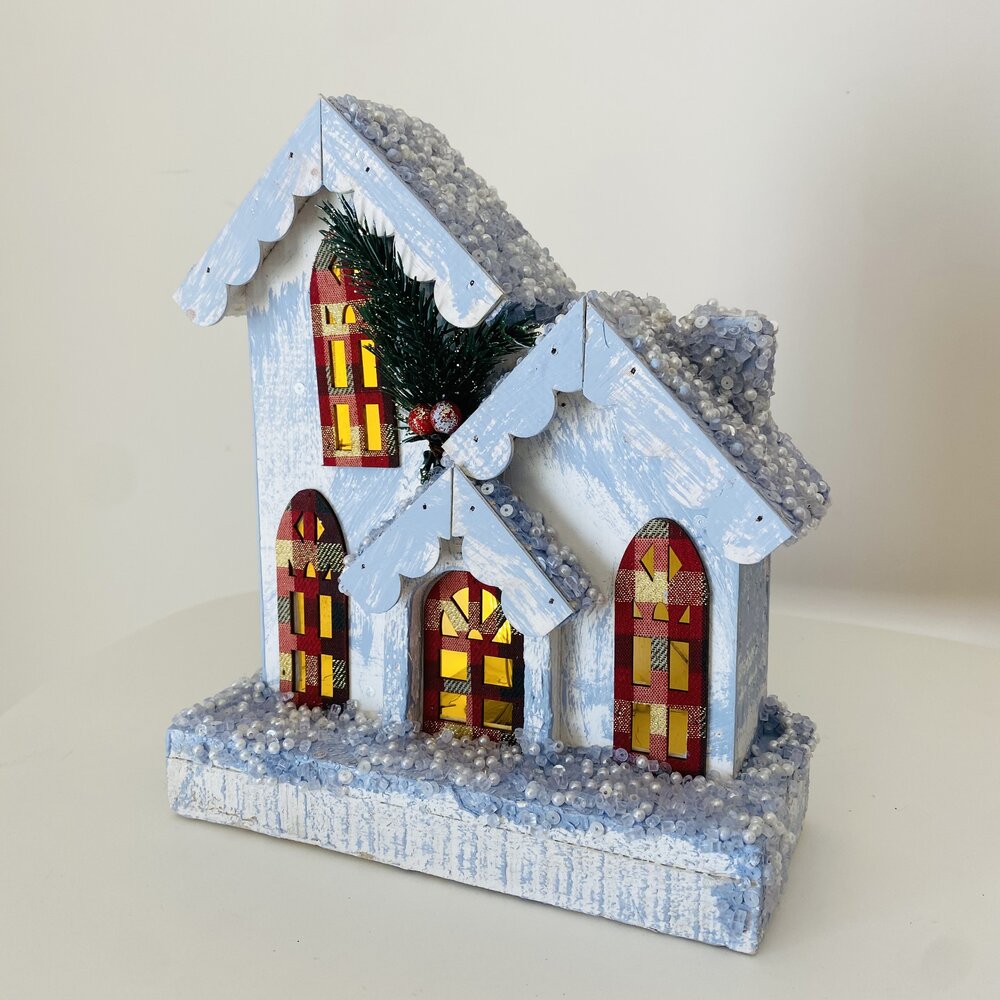 Casa de Natal c/ iluminação - C21xL9xA25CM