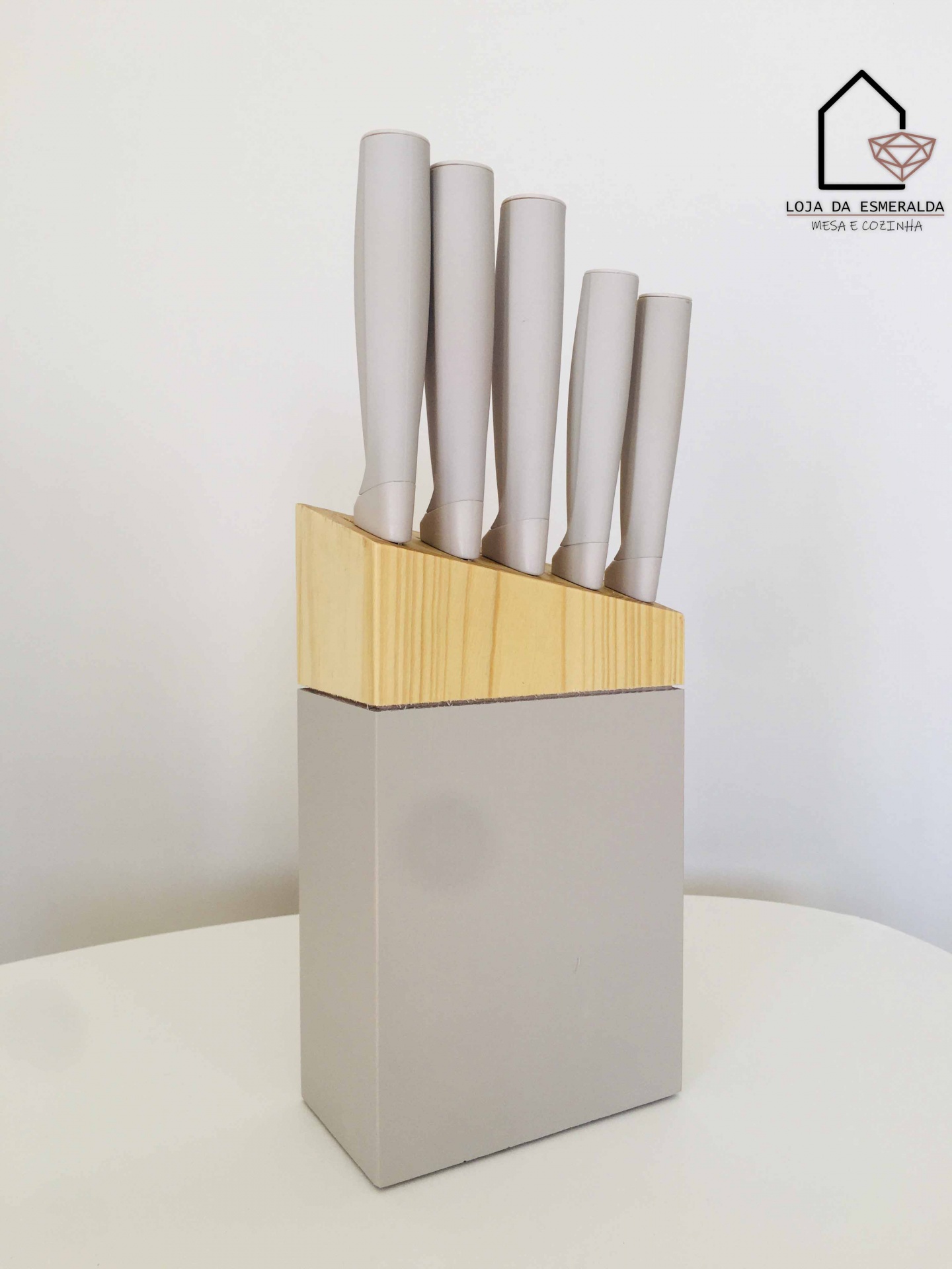 Set de Facas | 5 Peças | Rosa