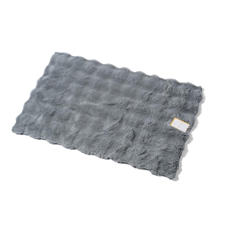 Tapete Retangular com Pelo - Branco