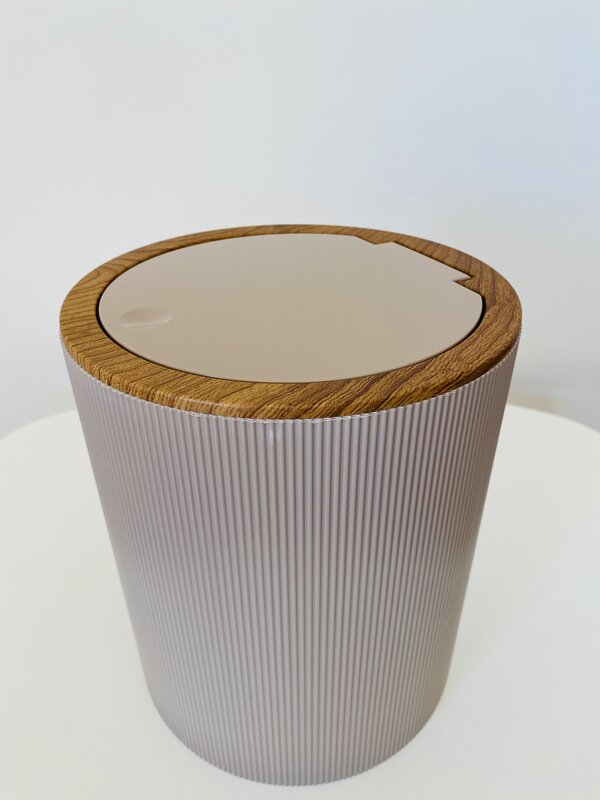 Conjunto WC - Linhas - Beje e Castanho (Imitar Madeira)