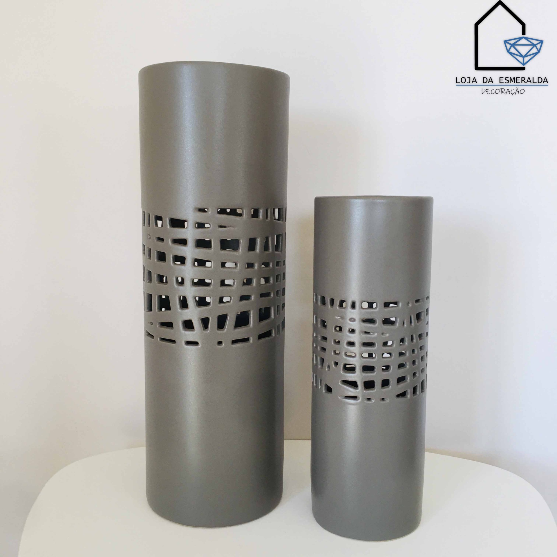 Jarras Lisas | Cinza Escuro | Cerâmica