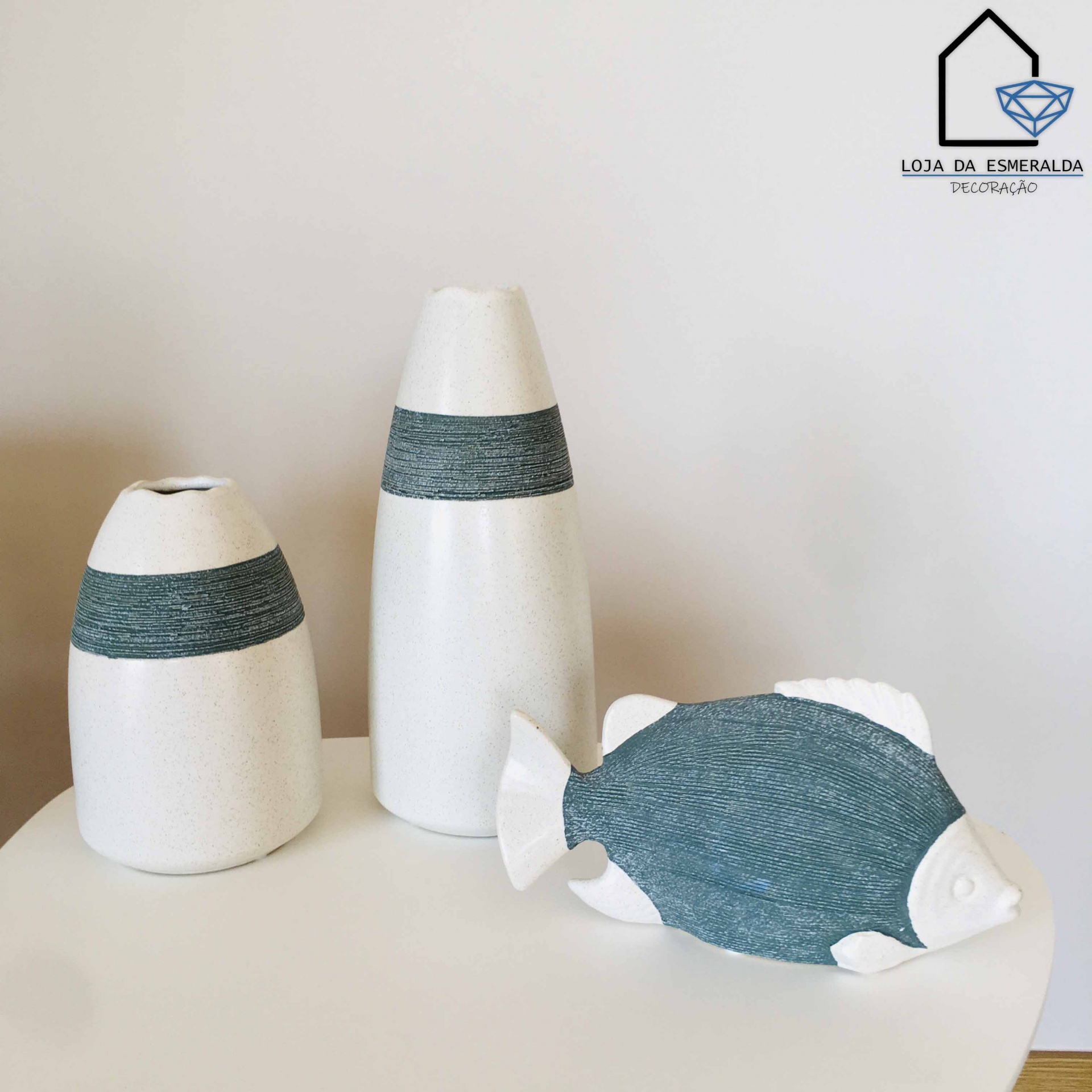 Jarras Decorativas | Branco & Verde