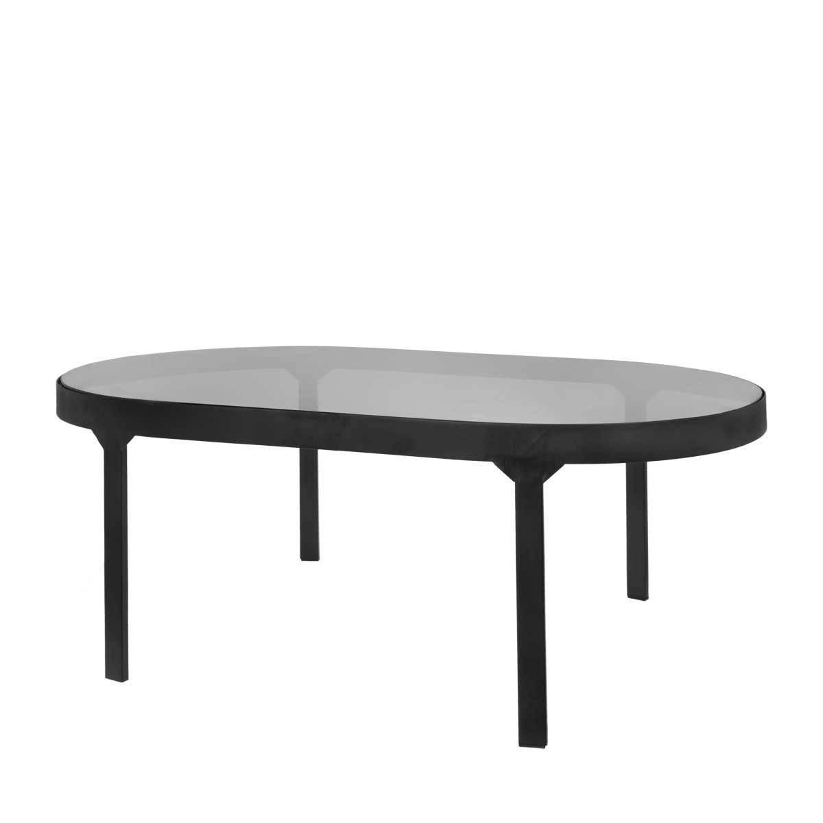 Mesa de Centro/ Apoio | Metal Preto | 101X61X40 CM