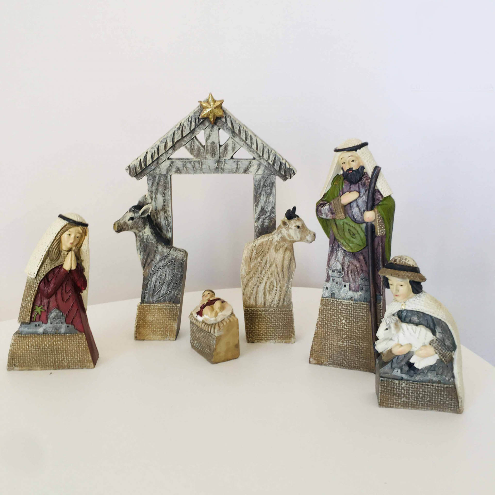 Presépio 5 Peças para Encaixe 16.5X6X21CM