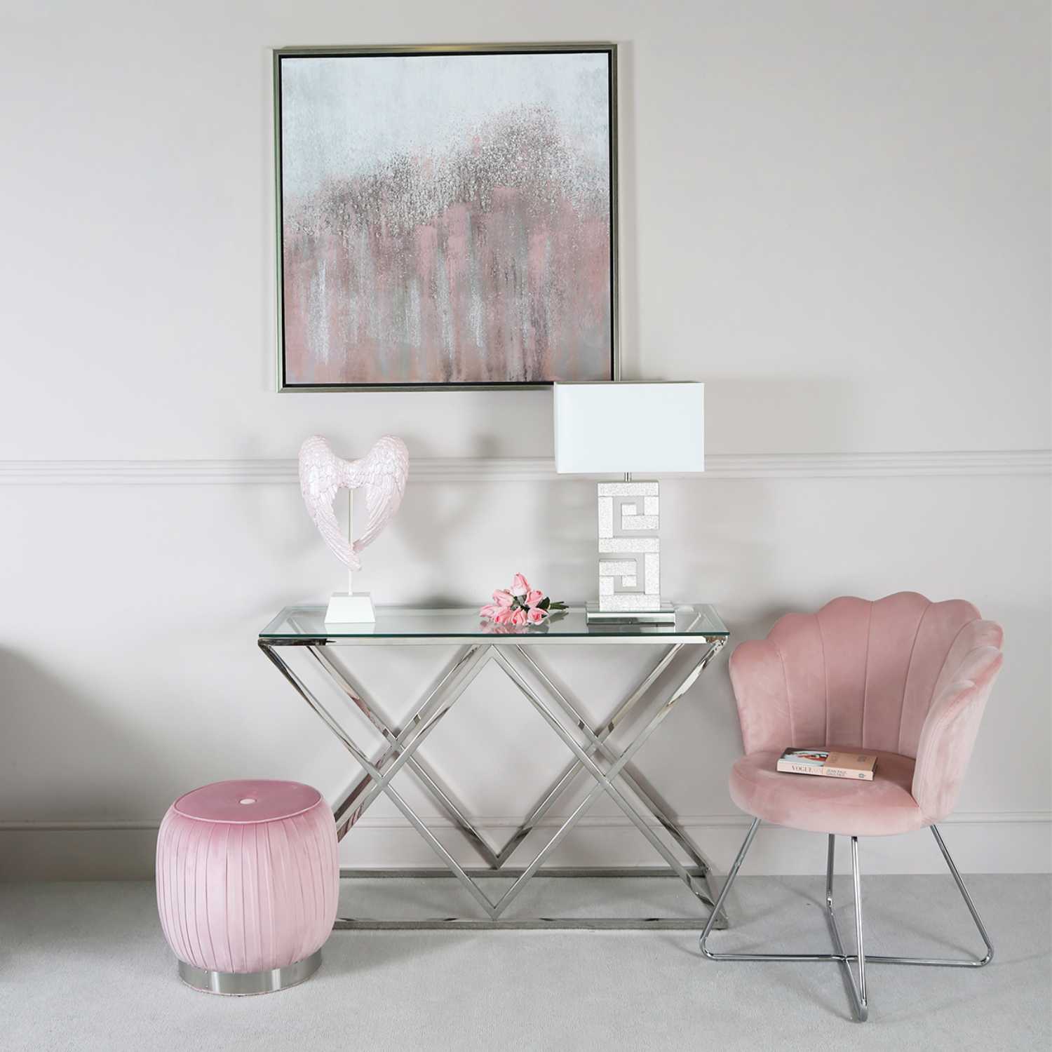 Consola em Inox Prateado | 120x40x78 CM