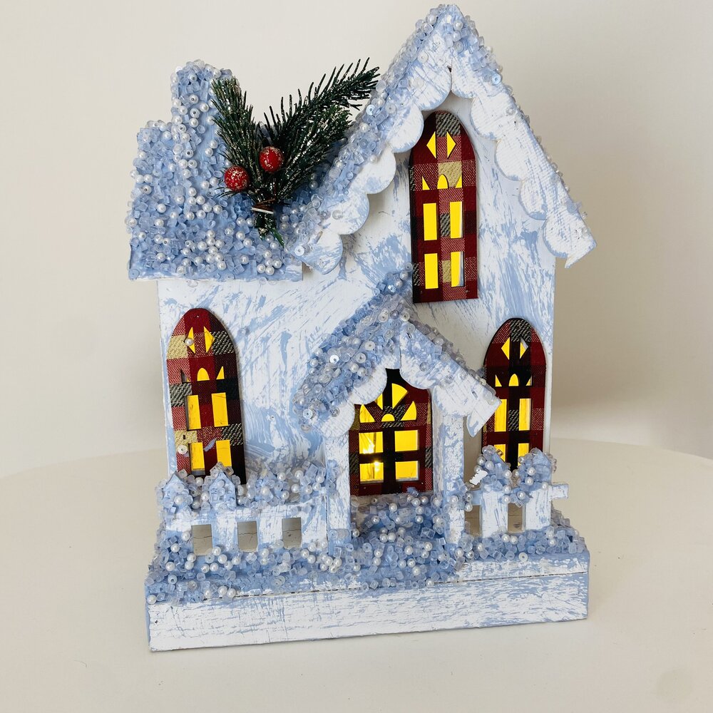 Casa de Natal c/ iluminação - C20xL9xA27CM