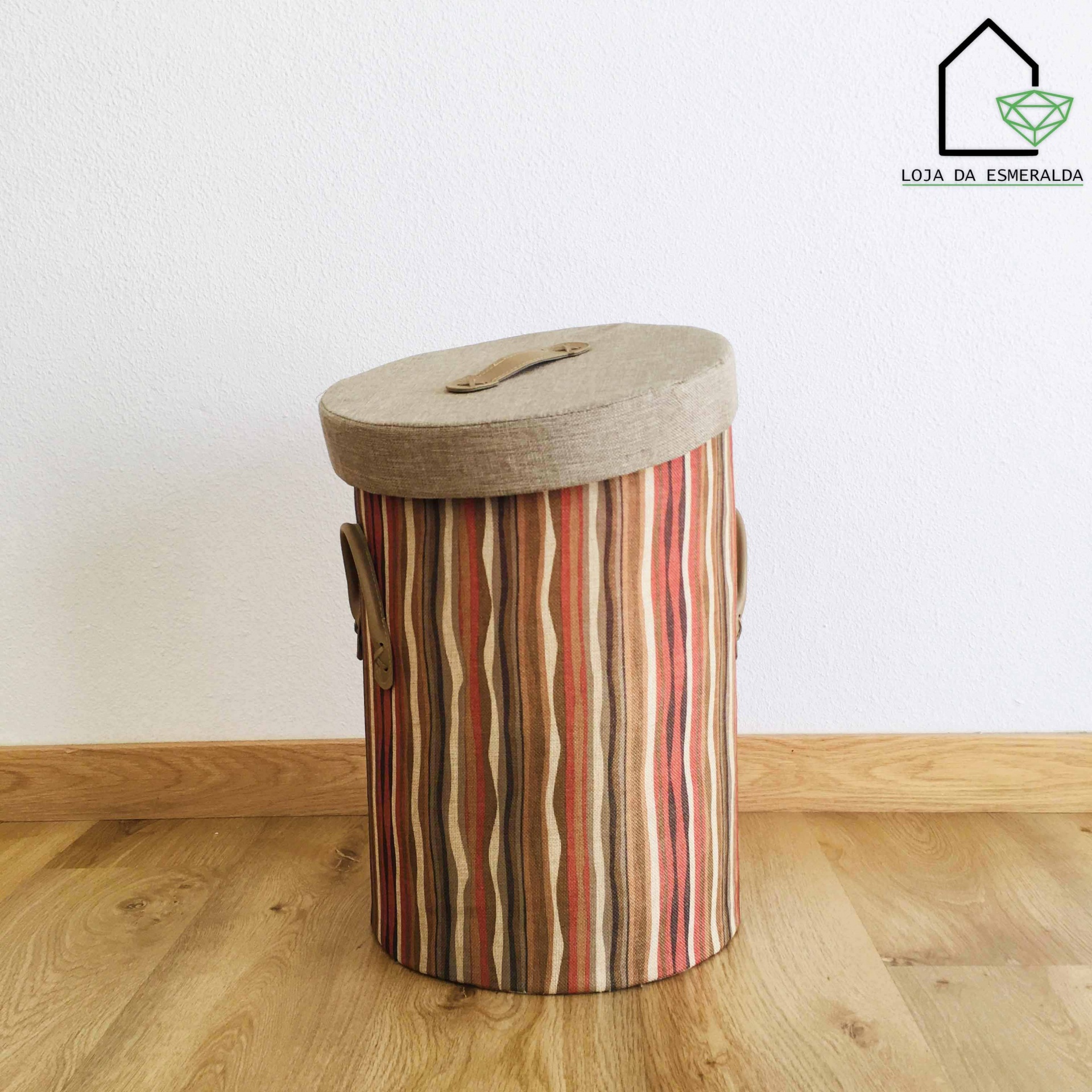 Cesto de Roupa em Tecido Reforçado | 33.5x33.5x43CM