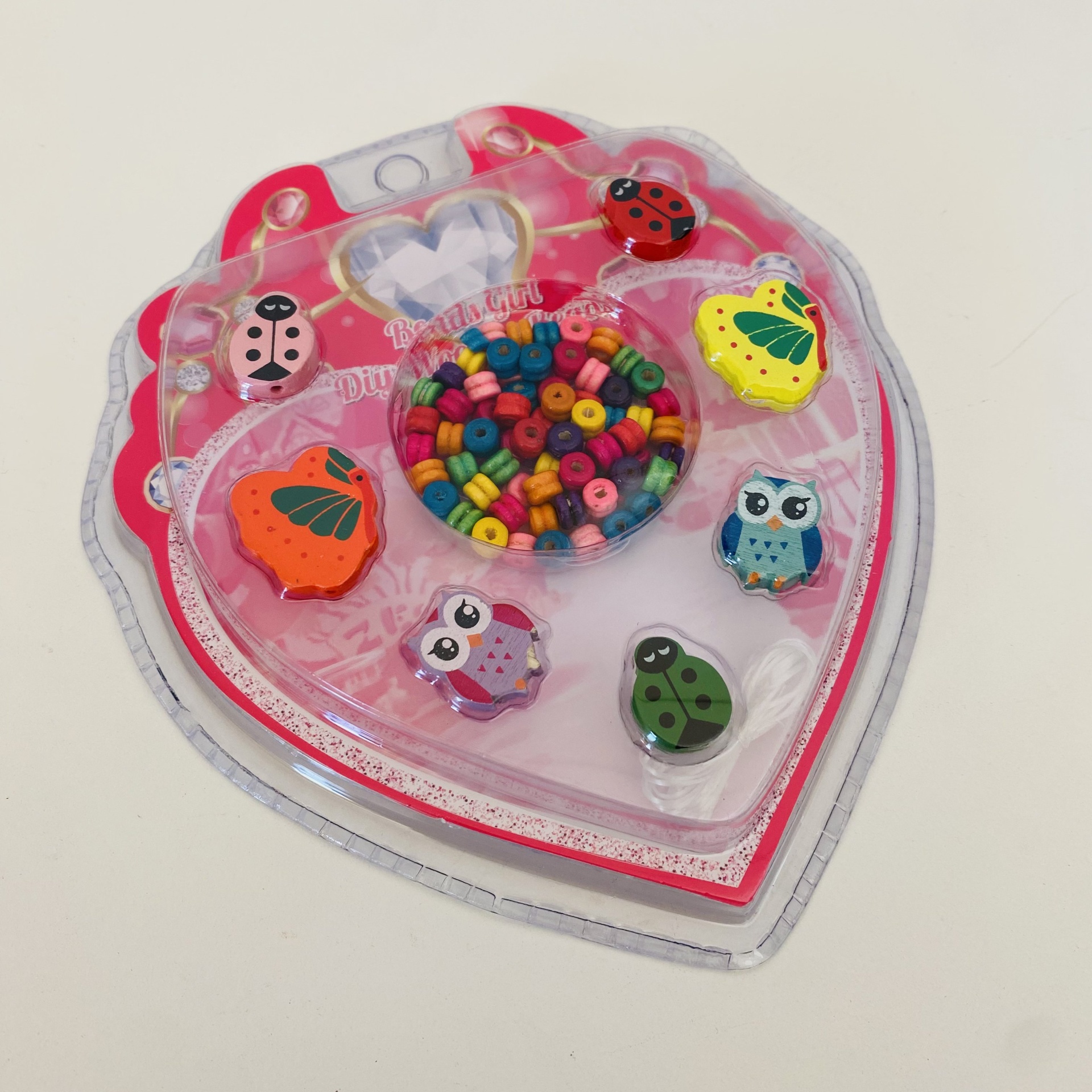 Brinquedo Missangas Conj. em Madeira