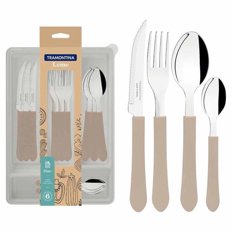 Faqueiro Transmontana 25 peças - Cinza