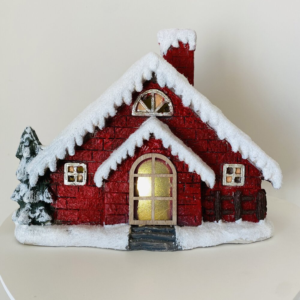 Casa de Natal c/ iluminação - C41xL19xA34CM