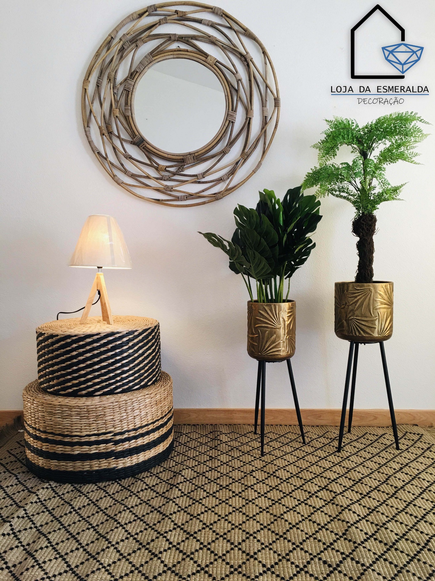 Puff em Verga | 58x58x30CM