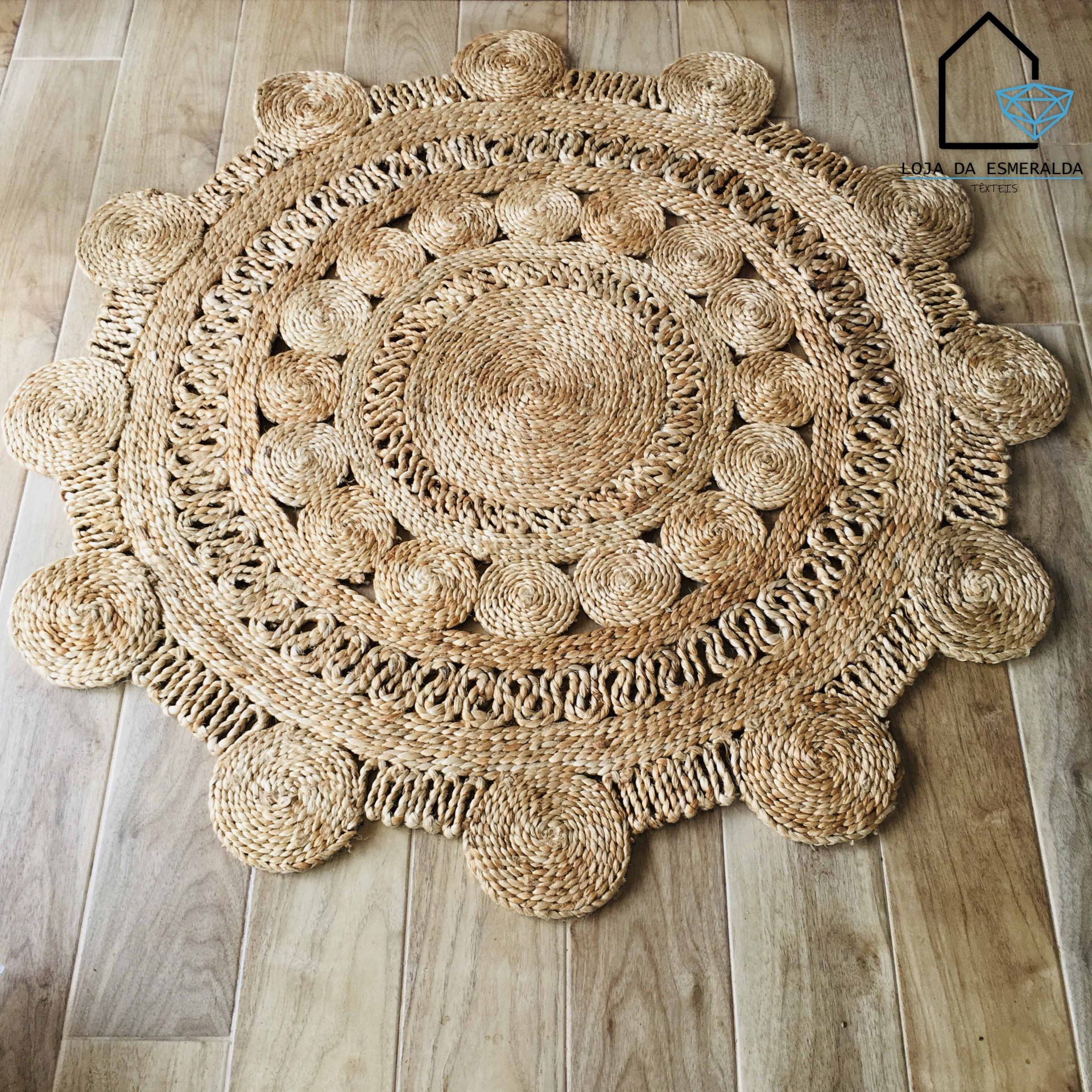 Tapete Circular | Fibra | 120x120 CM