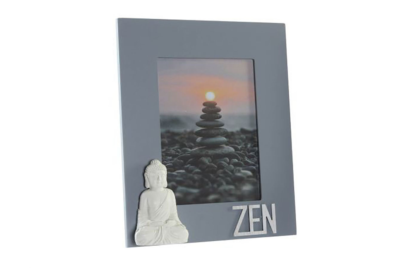 Moldura Zen Cinza | Madeira | 25x30CM